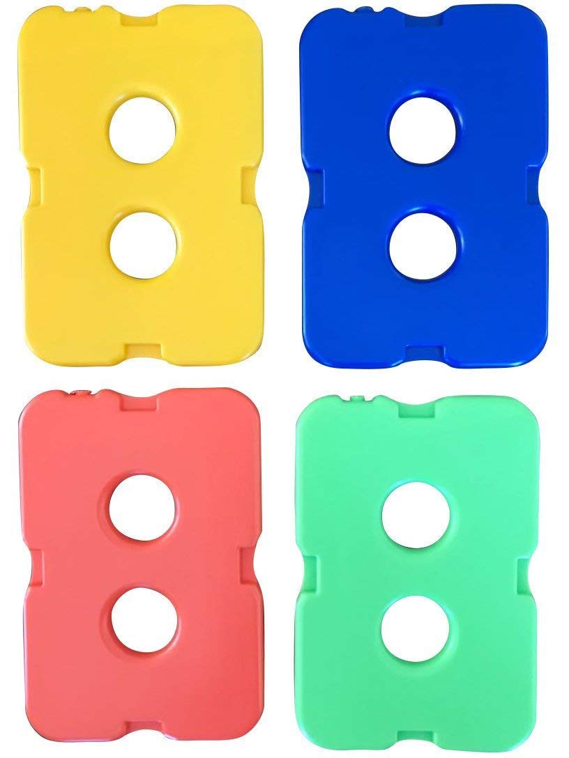 Healthy Packers Ice Packs for Lunch Boxes & Coolers - Original Cool Pack | Slim & Long-Lasting Reusable Ice Pack for Lunch Bags | Freezer Packs for Coolers (Set of 4)