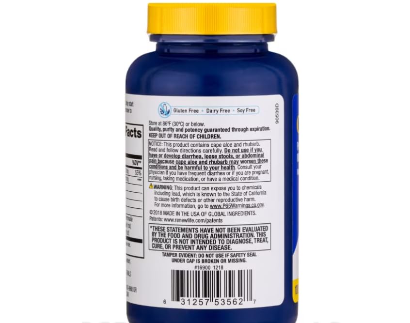 Advanced Naturals Colonmax Caps, 100 Count, Blue and White (16900)