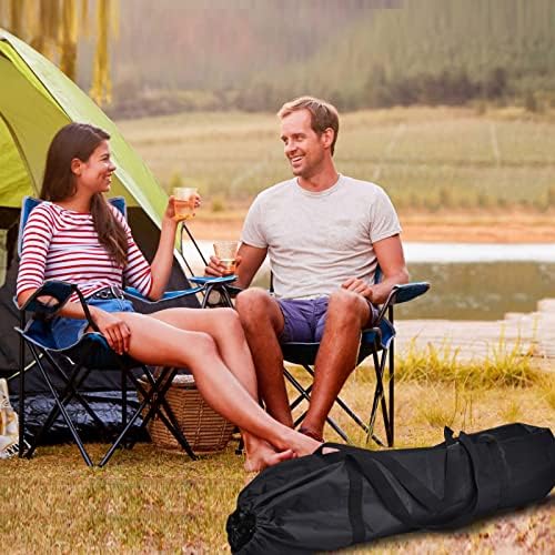 2 Pack Camping Chair Replacement Bag 39.3 Inches Large Folding Chair Carry Bag Nylon Storage Tent Bag with Handle Strap for Travel Outdoor Camping Sports (No Chair Included)