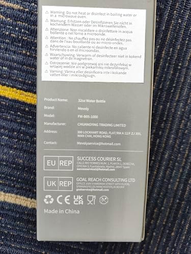 Water Bottle, 32 oz Motivational Water Bottles with Time Marker-Tritan & BPA Free, Sports Water Bottle with Time to Drink & Strap, Wide Mouth, Leakproof -Gift for Christmas Gym Fitness & Outdoor