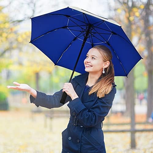 G4Free 47/54/62/68 Inch UV Protection Golf Umbrella Auto Open Vented Double Canopy Oversize Extra Large Windproof Sun Rain Umbrellas