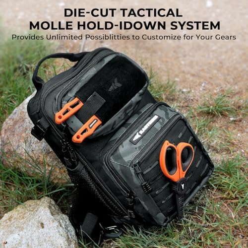 KastKing BlowBak Tactical Fishing Sling Tackle Bag - Lightweight Fishing Backpack - Storage for Gear and Equipment - Gift for Men