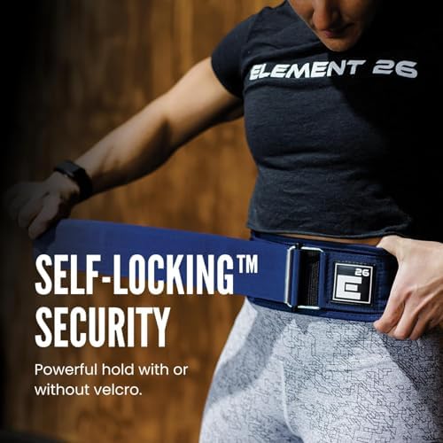 Self-Locking Weight Lifting Belt - Premium Weightlifting Belt for Serious Functional Fitness, Weight Lifting, and Olympic Lifting Athletes - Lifting Support for Men and Women - Deadlift Training Belt