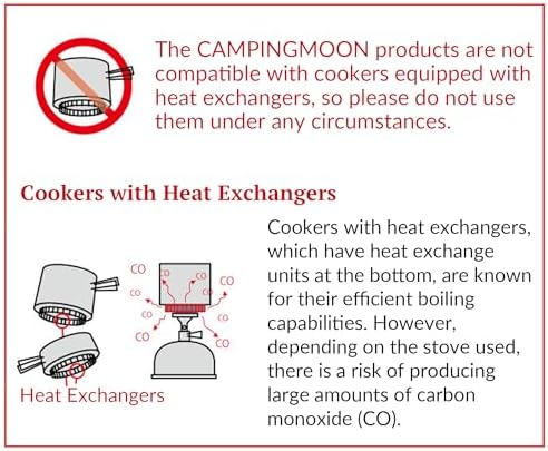 CAMPINGMOON Canister Top Stove Portable Compact Foldable w/Micro Regulator w/4Flex w/igniter XD-2F