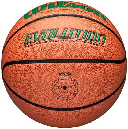 WILSON Evolution Indoor Game Basketballs - Size 5, Size 6 and Size 7