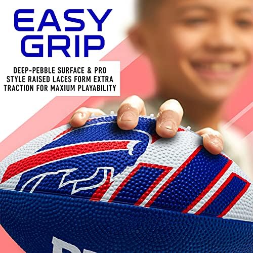 Franklin Sports NFL Team Footballs - Rubber Youth Mini Footballs for All NFL Teams - Kids Junior 8.5" Football - Official NFL Licensed Footballs