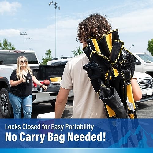 Kijaro Sports Fan Folding Chair, 26" L x 35.5" W x 37" H, Pittsburgh Steelers