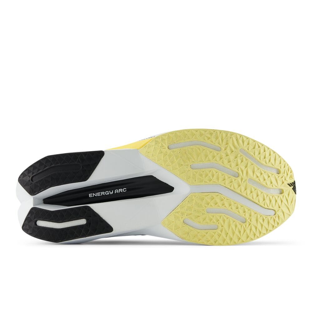 New Balance Men's FuelCell Supercomp Trainer V3 Running Shoe, Black/Phantom/Bleached Lime Glo, 8