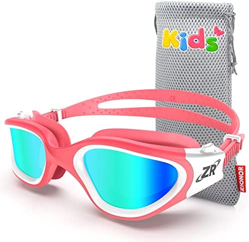 ZIONOR Kids Swim Goggles, G1 MINI UV Protection Anti-Fog Polarized Swimming Goggles for Age 6-14
