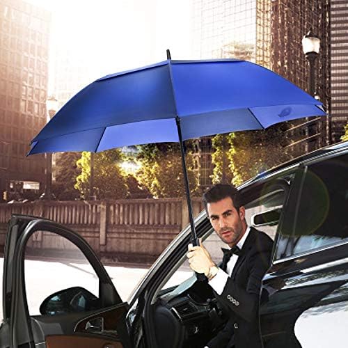 Golf Umbrella Large 62/68/72 Inch, Extra Large Oversize Double Canopy Vented Windproof Waterproof Umbrella, Automatic Open Golf Umbrella for Men and Women and Family.