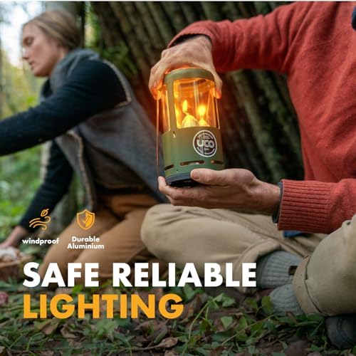UCO Candlelier Candle Lantern, Candle Lanterns for Real Candles, Perfect Outdoor Gear for Camping or for Power Outages, Includes 3 Long Burning Candles