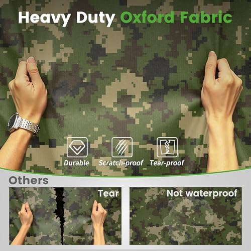 10L0L 2/4/4+2 Passenger Golf Cart Cover Fits for Yamaha EZGO Club Car, 420D Waterproof Durable Polyester Golf Cart Cover with Three Zipper Doors Windproof Sunproof - Black/Army Green/Sliver