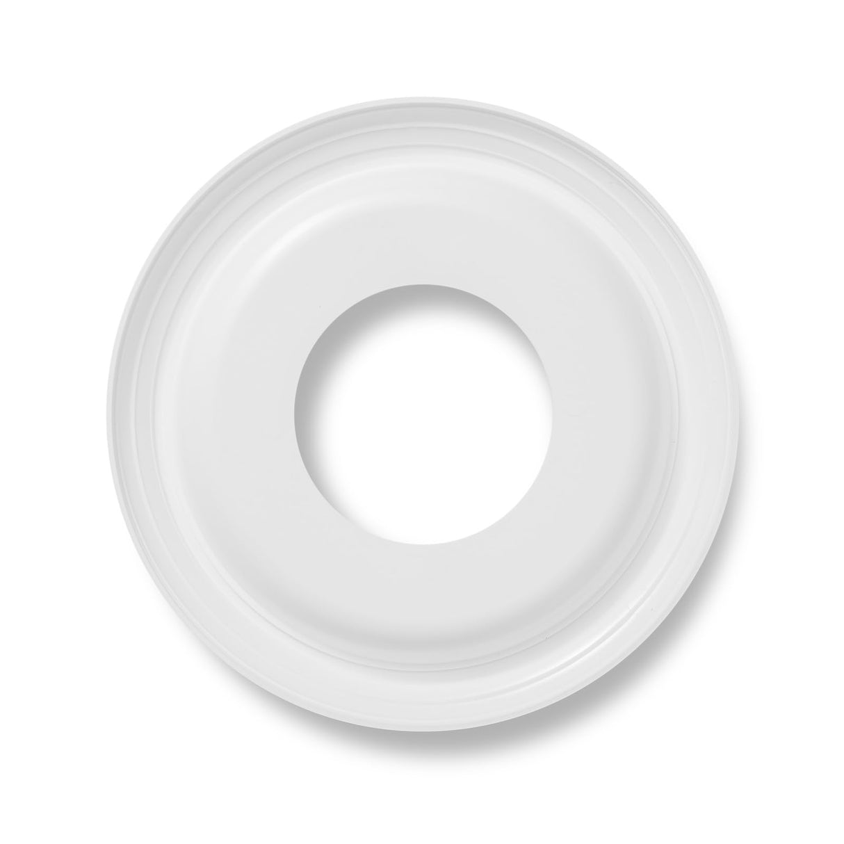 2Packs Molded Nylon Ceiling Medallion for Light Fixtures and Ceiling Fans, 9.8"OD x 4"ID x 0.94"P (Fits Canopies up to7-1/4")(White)