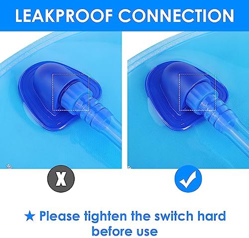 UTOBEST Water Bladder,Hydration Bladder 1L, 1.5L, 2L, 3L Water Bladder for Hiking Backpack, BPA Free, Leak Proof Water Reservoir for Running Cycling