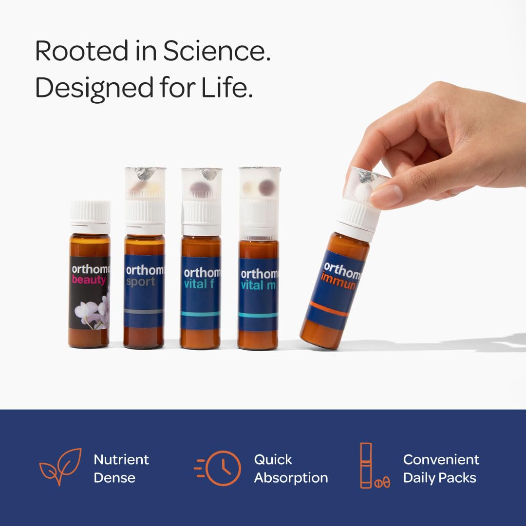 Orthomol Immun Vial, Immune Support Supplement,Capsule 30-Day Supply, Vitamins A, B, C, D, E, Zinc, Iodine