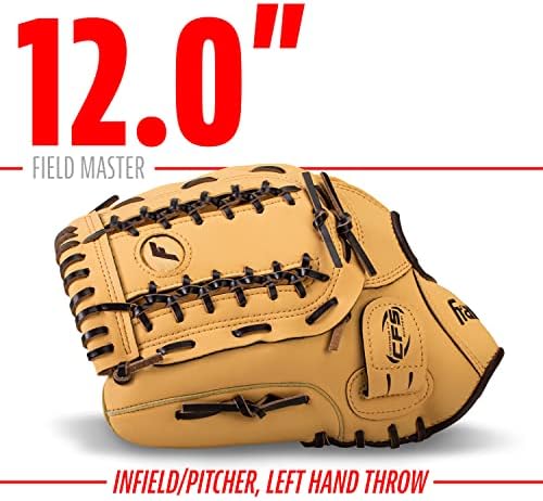 Franklin Sports Baseball + Softball Gloves - Field Master Adult + Youth Baseball + Softball Gloves - Right Hand + Left Hand Gloves - Infield + Outfield Mitts - Multiple Sizes + Colors