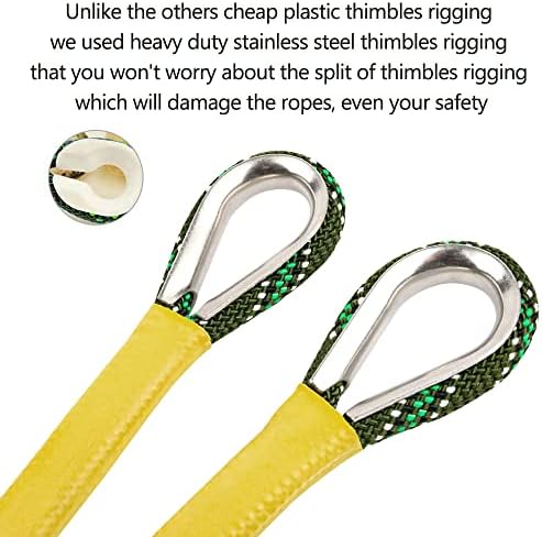 X XBEN Outdoor Climbing Rope 10M(32ft) 20M(64ft) 30M(96ft) 50M(160ft) 70M(230ft) 152M(500FT) 352M(1000FT) Static Rock Climbing Rope for Escape Rope Ice Climbing Equipment Fire Rescue Parachute