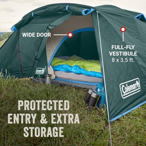 Coleman Skydome Tent with Full-Fly Weather Vestibule