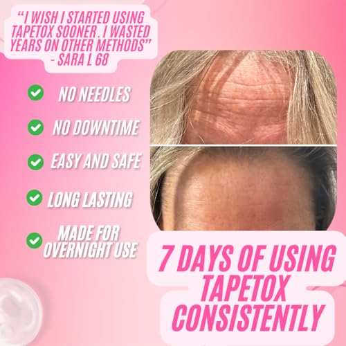 Face Tape for Wrinkles - Tape for Face - Instant Facelift for Women & Men - Anti-Wrinkle Lifting Strips - Forehead & Eye Wrinkle Remover - Tape Tox Pre-Cut Face Strips - Skin Tightening Patches