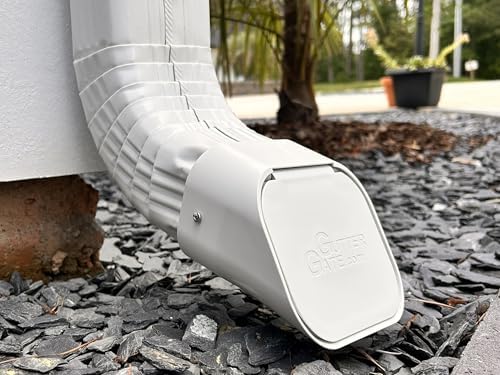 The Original GutterGate 3"x4" for Type-A Downspouts (White) (Made in The USA)