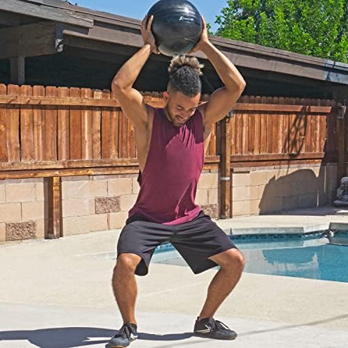 ProsourceFit Slam Medicine Balls 5, 10, 15, 20, 25, 30, 50lbs Smooth and Tread Textured Grip Dead Weight Balls for Strength and Conditioning Exercises, Cardio and Core Workouts