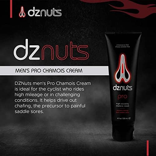 Men's Pro Chamois Cream, Anti -Chafing Cream for Saddle Sores, Chafing, Rubbing, Inner Thighs Friction for Cyclists, Runners, Triathletes - 1 Pack (4 Fl Oz Each)