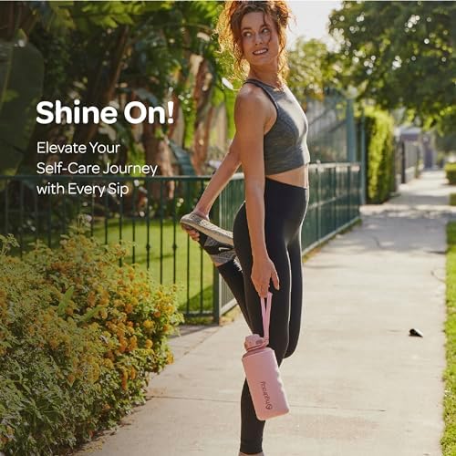 Hydracy Water Bottle with Time Marker -Large BPA Free Water Bottle & No Sweat Sleeve -Leak Proof Gym Bottle with Fruit Infuser Strainer & Times to Drink -Ideal for Fitness Sports & Outdoors