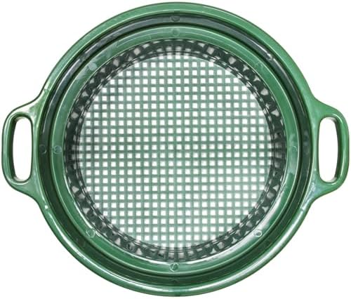 ASR Outdoor DEEP Stacking 1/4" Classifier Screen with Handles, Heavy Duty 5 Gallon Plastic Sifting Sieve