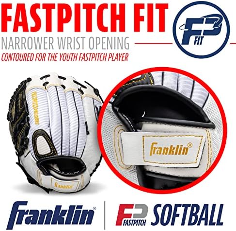 Franklin Sports Girls Softball Glove-Women's Windmill Fastpitch+Slowpitch Softball Glove-Right and Left Hand-Adult