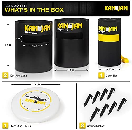 Kan Jam Disc Toss Game - American Made Outdoor Game for The Backyard, Beach, Park, Tailgates - Original, Illuminate, Pro, Travel Edition, and Carry Bag Only