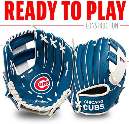 Franklin Sports MLB Youth Teeball Glove and Ball Set - Kids Baseball and Teeball Glove and Ball - Perfect First Kids Glove - 9.5"