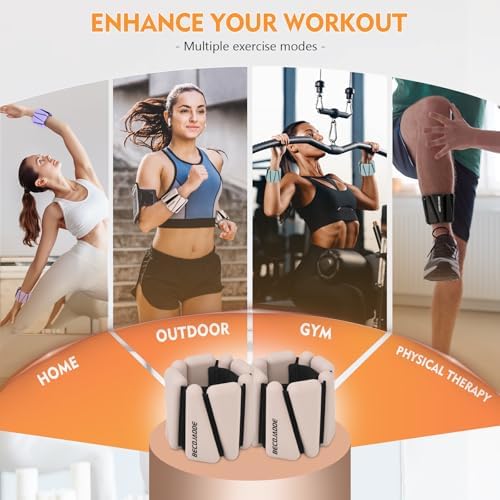 Wrist Ankle Weights Set of 2(1 lb/2 lbs Each) Adjustable Weights Training Intensity for Strength Training Walking Running Yoga Pilates Jogging for Women Men