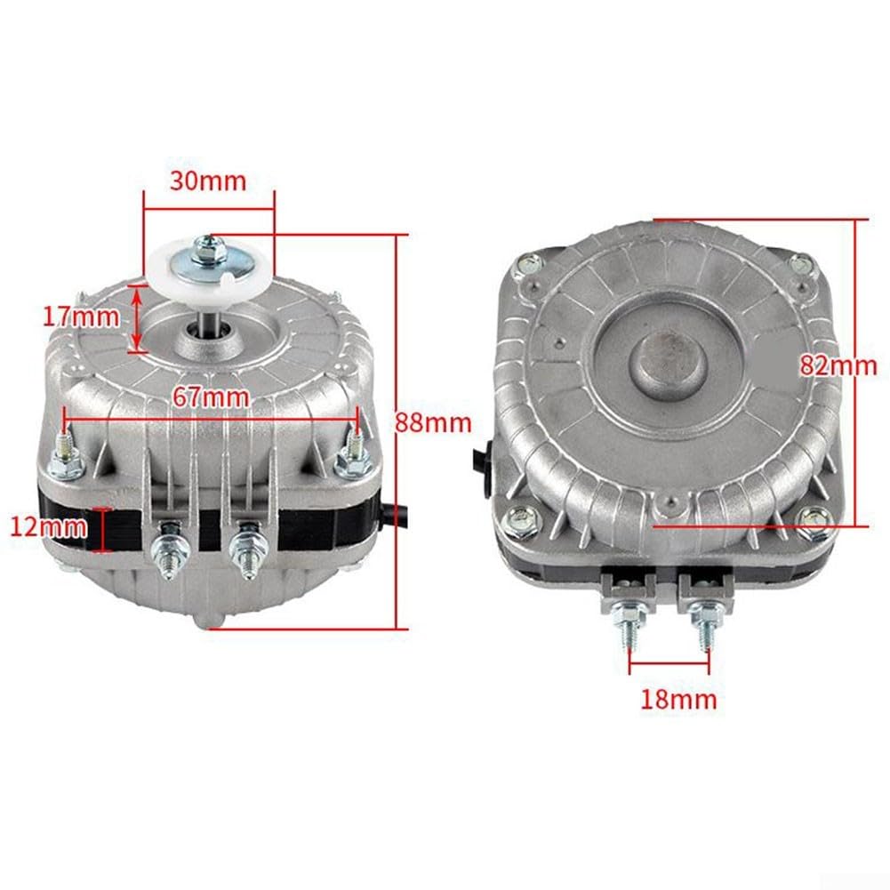 Oniissy 25W/35W/60W Refrigeration Condenser Fan Motor Freezer Refrigerator Fan Motor, Refrigerator and Freezer Compatible Condenser Fan Motor, 25W 35W 60W Refrigerator Freezer Fan Motor(25W)