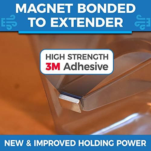 Under Furniture Magnetic Vent Extender, 1.5mm Thick Heavy Duty Premium Material, Fits Floor Registers 10" and 12" Wide, Adjusts from 17" to 33" Long
