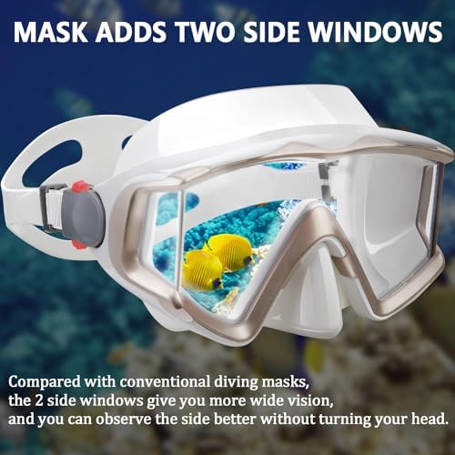 Diving mask Anti-Fog Swimming Snorkel mask Suitable for Adults Scuba Dive Swim Snorkeling Goggles Masks