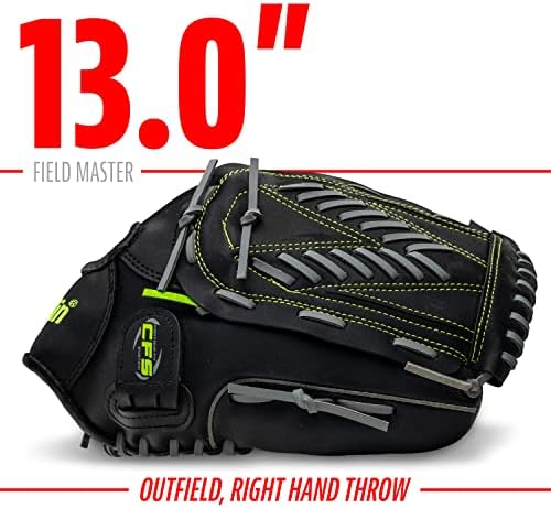 Franklin Sports Baseball + Softball Gloves - Field Master Adult + Youth Baseball + Softball Gloves - Right Hand + Left Hand Gloves - Infield + Outfield Mitts - Multiple Sizes + Colors