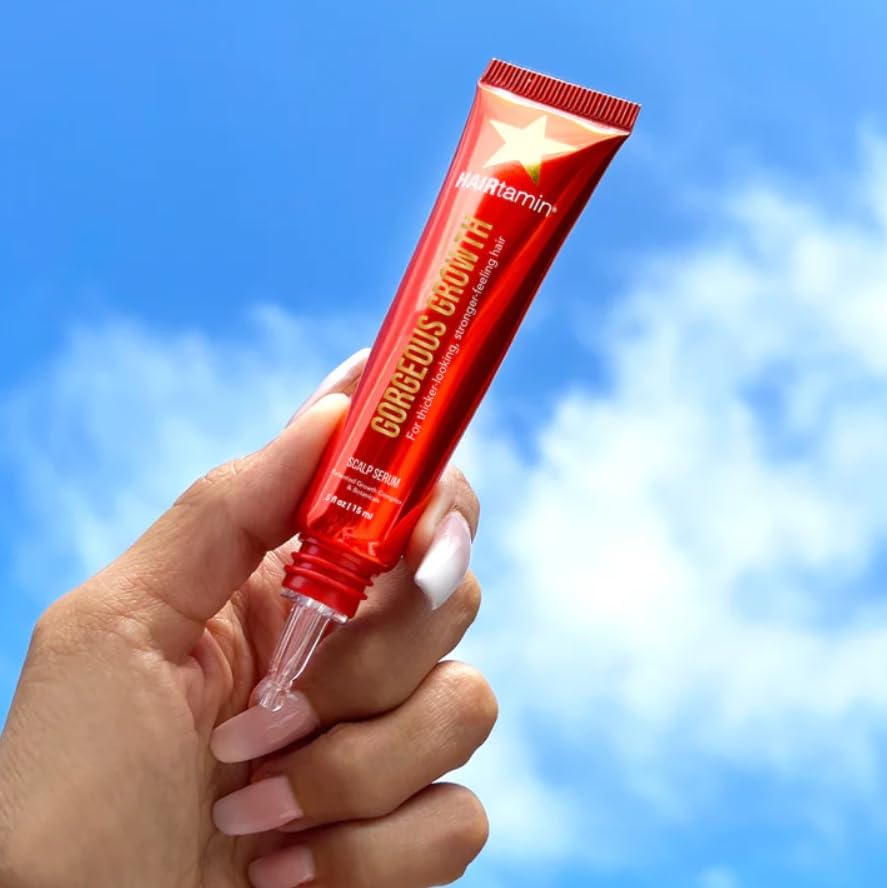 HAIRtamin Advanced Hair & Scalp Serum Pack | All-Natural Vegan Biotin Capsules & Serum Sample for Hair, Skin & Nail Growth