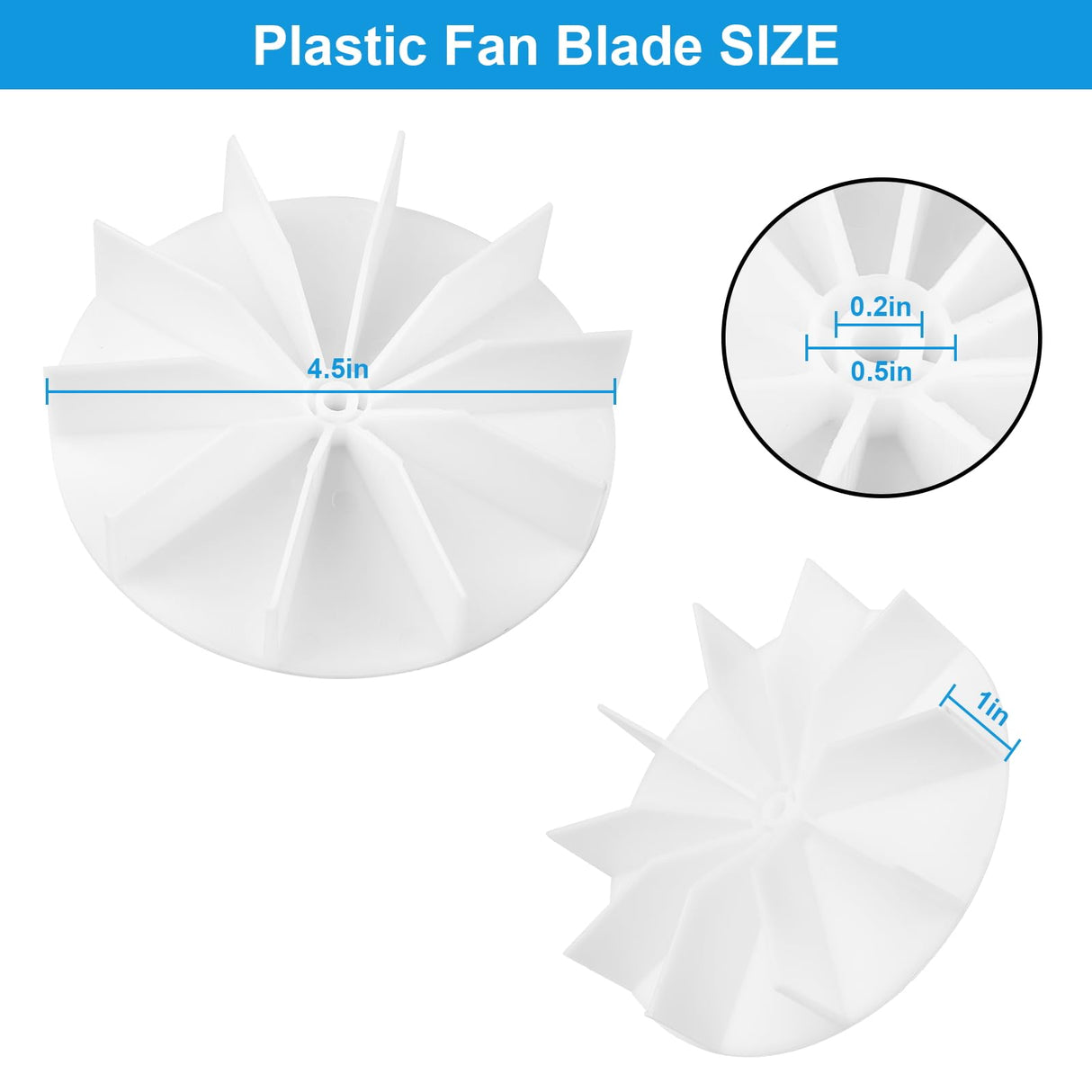 Siasky Universal Bathroom Vent Exhaust Fan Motor Replacement Motors Kit, Fit for Nu-Tone Br-oan Exhaust Vent Fan Motor 120V 50CFM, with Blower Wheel