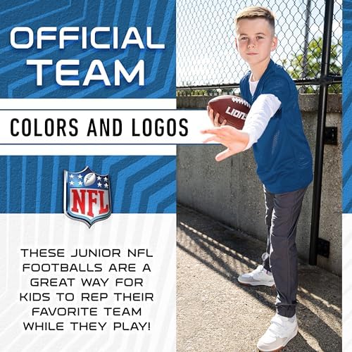 Franklin Sport NFL Team Football - Youth Junior Size Football for Kids - Official NFL Team Logo + Colors Youth Football - Kids NFL Fan Shop Football