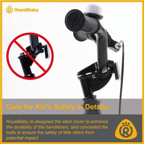 RoyalBaby Kids Bike EZ Freestyle Training Free Balance to Pedal Easy Learning Bicycle, 12-18 Inch for Toddlers to Big Kids