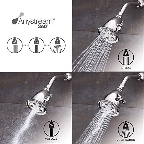 Speakman S-2005-HB-BC Hotel Anystream High Pressure 2.5 GPM Adjustable Shower Head, Brushed Chrome