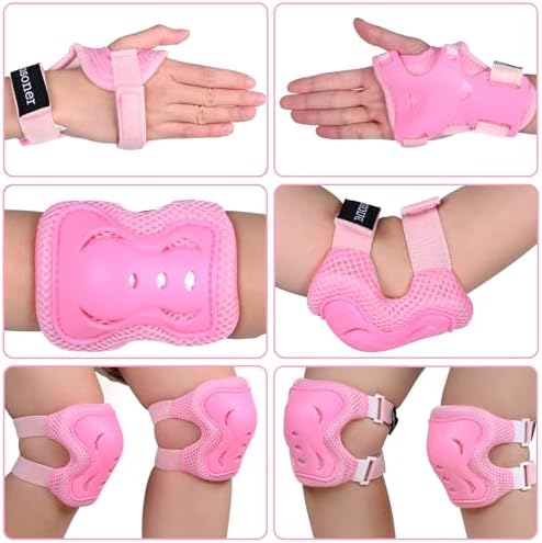 BOSONER Kids/Youth Knee Pad Elbow Pads Guards Protective Gear Set for Roller Skates Cycling BMX Bike Skateboard Inline Skatings Scooter Riding Sports