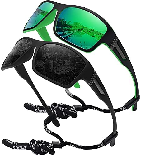 STORYCOAST Polarized Sports Sunglasses for Men Women Unbreakable Frame Cycling Fishing Driving