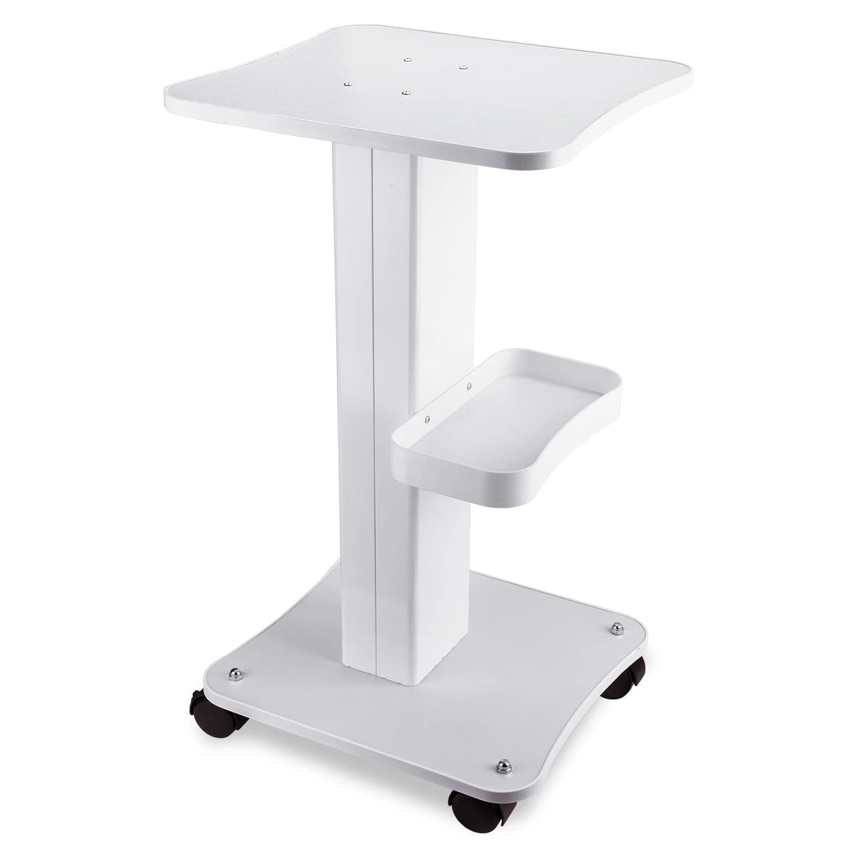 Esthetician Trolley Cart with Wheels, Aluminum Salon Spa Beauty Machine Trolley Stand, Load 135Lbs, 3 Tier Beautician Rolling Cart Esthetician Machine Mobile Handcart for Beauty Instrument Storage