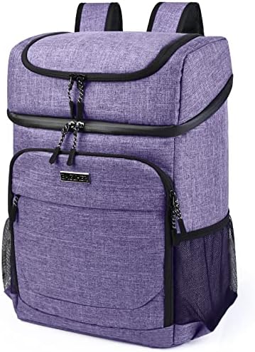 BAGLHER Lightweight Insulated Cooler Backpack - 30 Cans, Leak-Proof for Lunch, Picnic, Hiking, Camping Trips