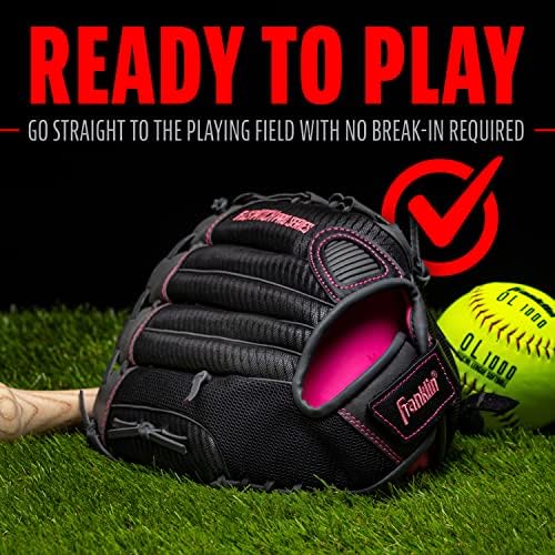 Franklin Sports Girls Softball Glove-Women's Windmill Fastpitch+Slowpitch Softball Glove-Right and Left Hand-Adult
