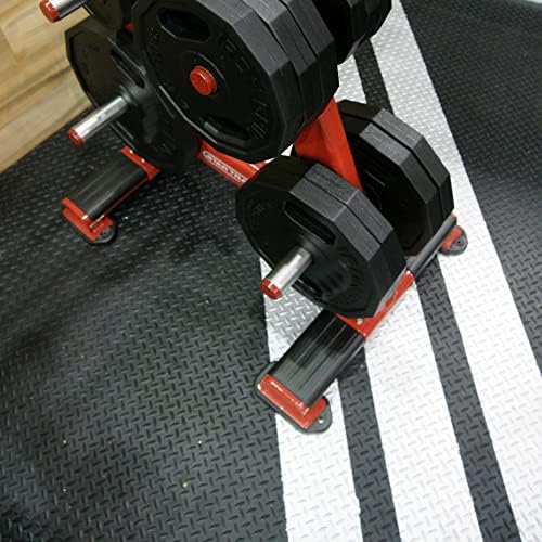 Rubber-Cal Diamond-Plate Rubber Flooring Rolls - 3 mm x 4 ft x 3 ft Rolls - Black