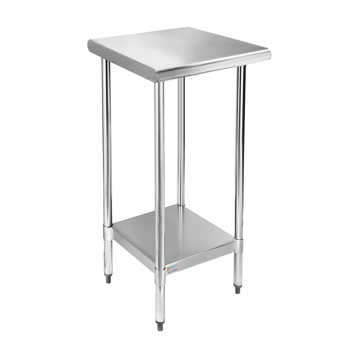 STABLEINK NSF Stainless Steel Table, 24 x 18 Inches Small Metal Prep & Work Table with Adjustable Undershelf, for Commercial Kitchen, Restaurant, Hotel and Garage