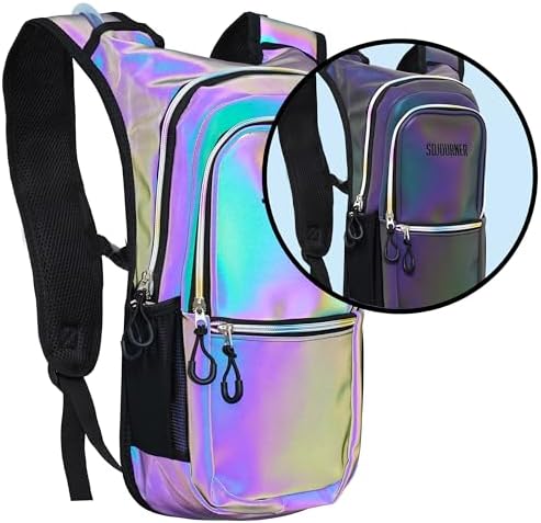Sojourner Hydration Pack, Hydration Backpack - Water Backpack with 2l Hydration Bladder, Festival Essential - Rave Hydration Pack Hydropack Hydro for Hiking, Running, Biking, Festival Gear