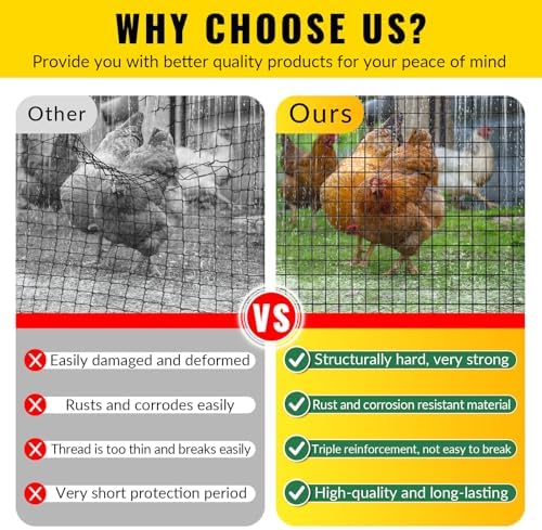 Hardware Cloth 1/2 inch 48 x 100 ft Heavy Duty Black Chicken Wire Fencing 19 Gauge Vinyl Coated Welded Wire Mesh Roll PVC Hardware Cloth Chicken Wire Fencing Garden Fence Tree Guard